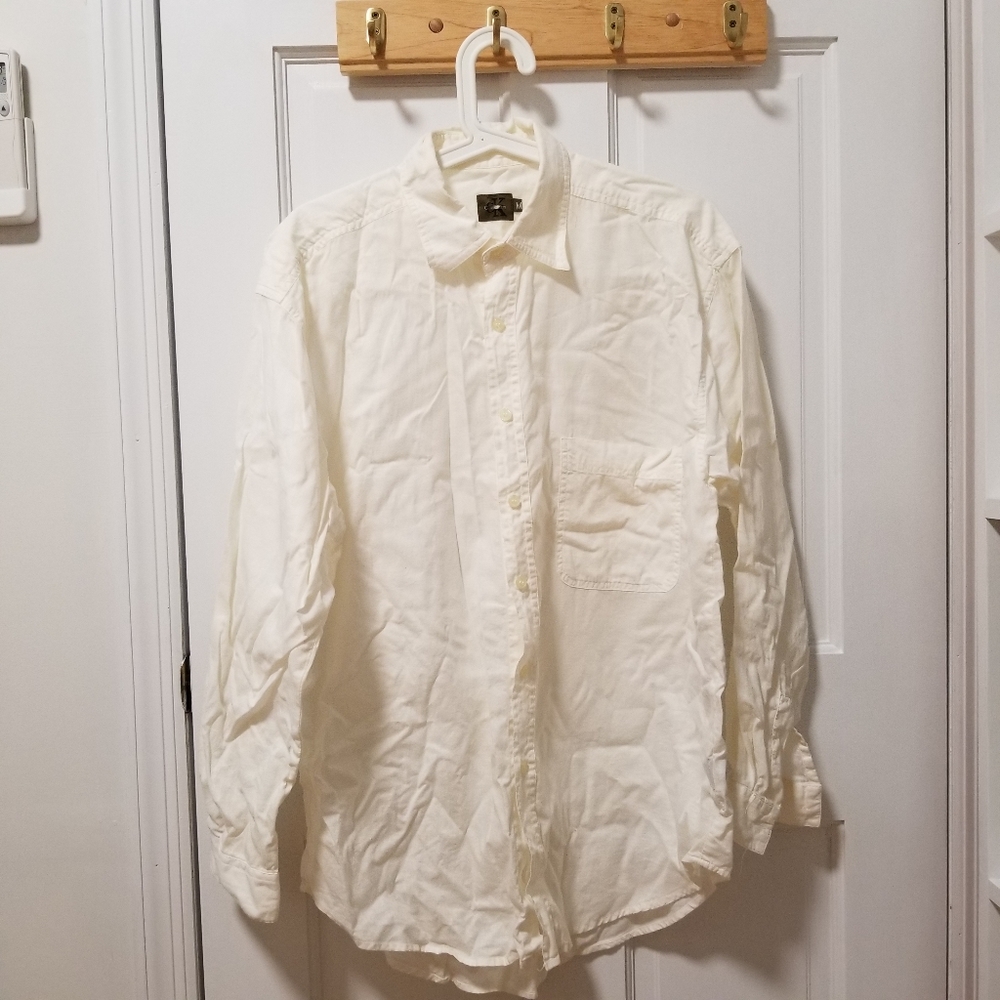 ♠ Calvin Klein White Button Down Shirt
